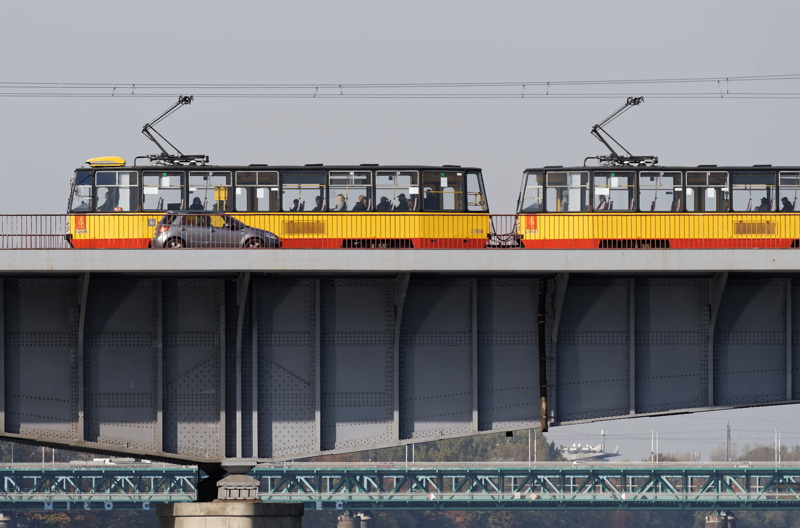 Tram running on bridge 3